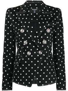 Balmain блейзер в горох
