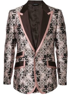 Dolce & Gabbana жаккардовый пиджак с узором Maiolica