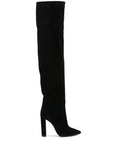 Saint Laurent ботфорты на каблуке