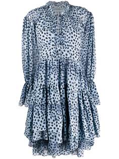 Ermanno Scervino платье с принтом и оборками