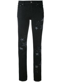 RedValentino джинсы с нашивками звезд