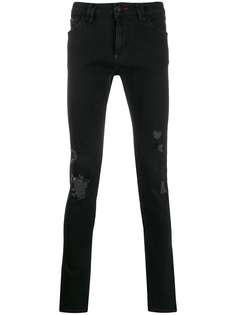 Philipp Plein джинсы кроя слим с эффектом потертости