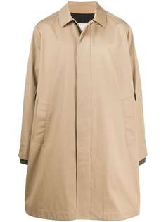 Moncler пальто с контрастными вставками