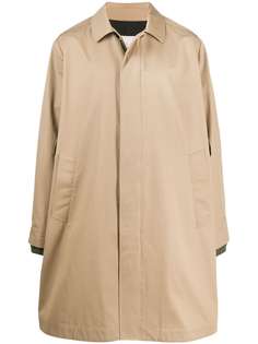 Moncler пальто с контрастными вставками