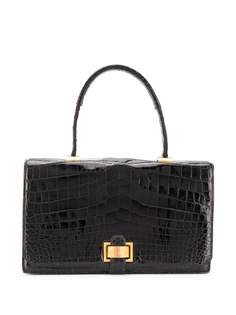 Hermès сумка 1940-х годов с тиснением под кожу крокодила Hermes