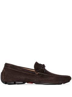 Kiton мокасины с бантом