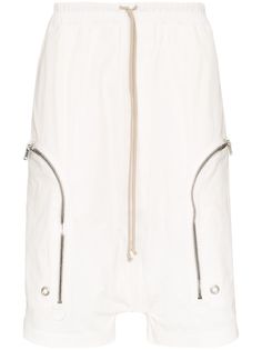 Rick Owens Bauhaus long cotton blend shorts