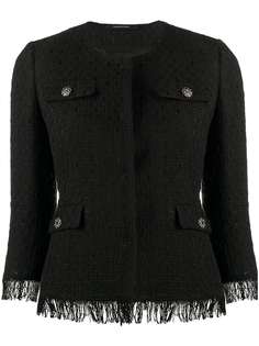 Tagliatore твидовый жакет строгого кроя