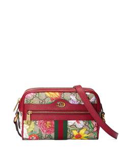 Gucci мини-сумка Ophidia с принтом Flora
