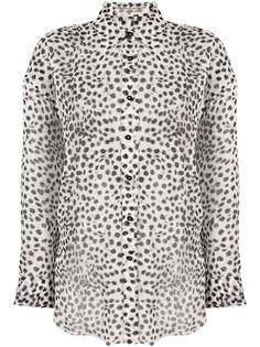 Ermanno Scervino рубашка с леопардовым принтом