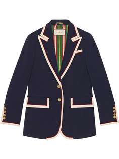 Gucci жакет с окантовкой