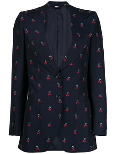 Gucci пиджак из ткани филькупе с вышивкой