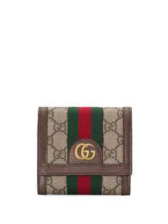 Gucci кошелек Ophidia GG с откидным клапаном