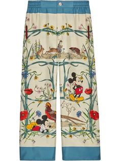 Gucci пижамные брюки из коллаборации с Disney