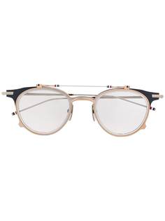 Thom Browne Eyewear солнцезащитные очки в круглой оправе