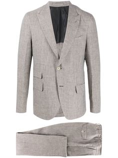 Eleventy костюм-двойка с однобортным пиджаком