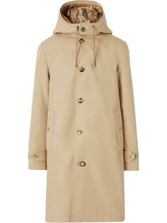 Burberry габардиновое пальто со съемной подкладкой
