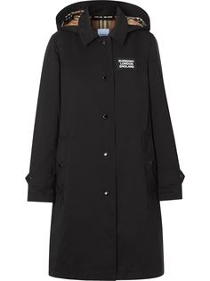 Burberry пальто со съемным капюшоном