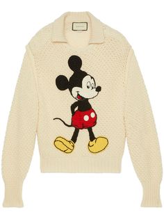 Gucci джемпер с вышивкой Mickey Mouse из коллаборации с Disney