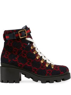 Gucci ботильоны с узором GG