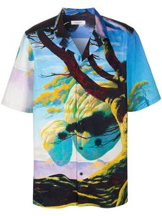 Valentino рубашка Floating Island с кулиской