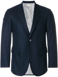 Thom Browne фланелевый пиджак с широкими лацканами