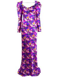 Giuseppe Di Morabito приталенное платье макси с цветочным принтом