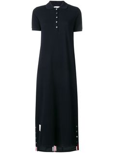 Thom Browne платье-поло с полосками по центру сзади