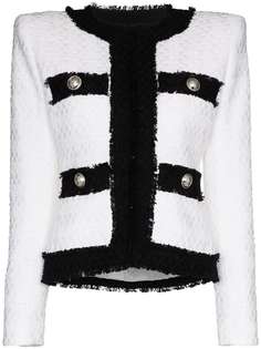 Balmain твидовый пиджак букле