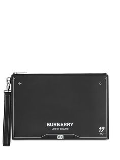 Burberry клатч с принтом