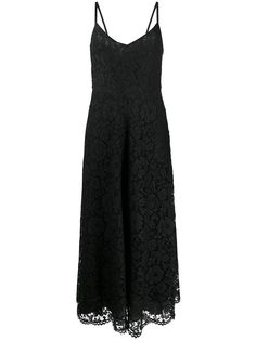 Valentino длинное платье из цветочного кружева
