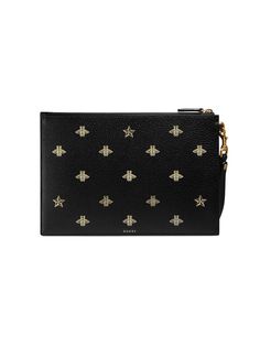 Gucci клатч с пчелами и звездами