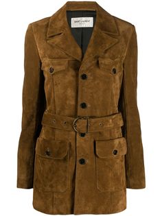 Saint Laurent жакет узкого кроя с пряжками