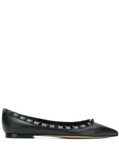 Valentino Garavani балетки с отделкой Rockstud