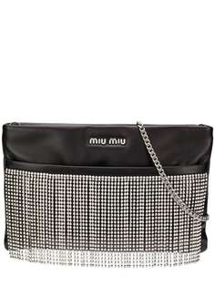 Miu Miu сумка через плечо с украшением из кристаллов