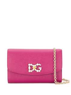 Dolce & Gabbana клатч с декорированным логотипом