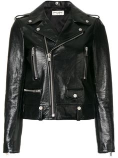 Saint Laurent классическая байкерская куртка