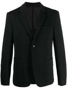 Prada однобортный пиджак с накладными карманами