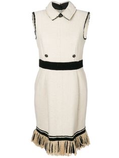 Chanel Pre-Owned платье 2000-х годов с бахромой