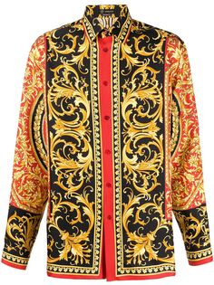 Versace рубашка с принтом Le Pop Classique