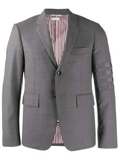Thom Browne пиджак Super 120s с полосками 4-Bar