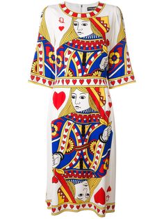 Dolce & Gabbana платье с рисунком Queen of Hearts