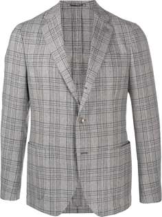 Lardini однобортный пиджак в клетку