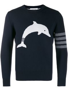 Thom Browne пуловер Icon с круглым вырезом