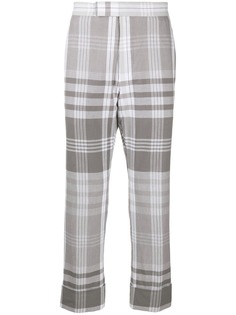 Thom Browne брюки в клетку Madras