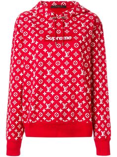 Louis Vuitton худи с логотипом из коллаборации с Supreme pre-owned