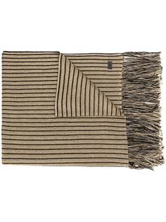 Saint Laurent удлиненный шарф в полоску