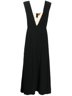 colville длинное платье с глубоким V-образным вырезом