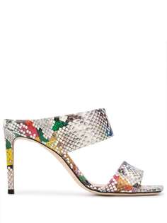 Jimmy Choo мюли Hira 85 с тиснением под змеиную кожу