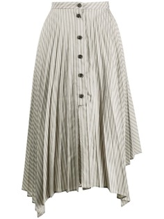 Acne Studios плиссированная юбка асимметричного кроя